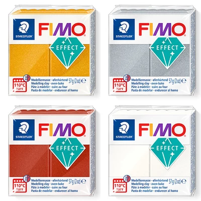 FIMO Effect pečena glina, metalik - u raznim bojama