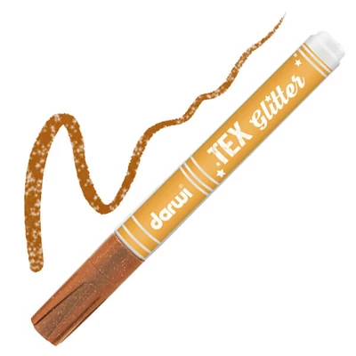 Darwi Tex Glitter tekstilni filc za tamni materijal - bakar