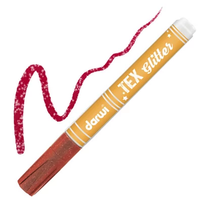 Darwi Tex Glitter tekstilni filc za tamni materijal - crveni