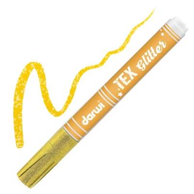 Darwi Tex Glitter tekstilni filc za tamni materijal - žuti