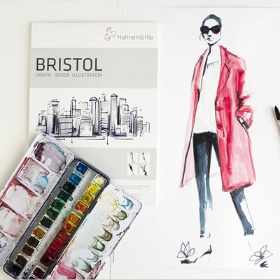 Hahnemühle Bristol blok za crtanje, 250 g, 20 listova - A4
