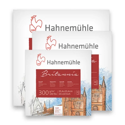 Hahnemühle Britannia akvarel blok, 300 g, 12 listova, malo hrapav, 30x40 cm