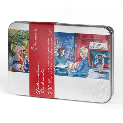 Hahnemühle Watercolor Postcards razglednice akvarel papira, 230 g, 10,5x14,8 cm, 30 kom - grubo
