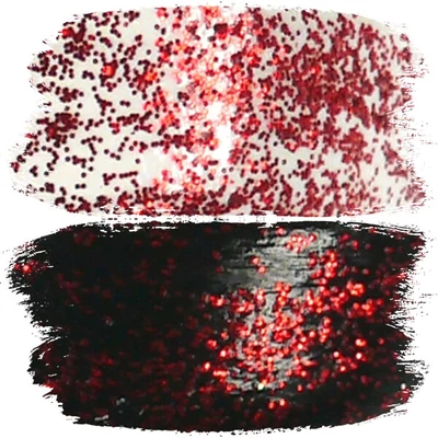 Umjetnička akrilna boja, 250 ml - glitter, 95, crvena