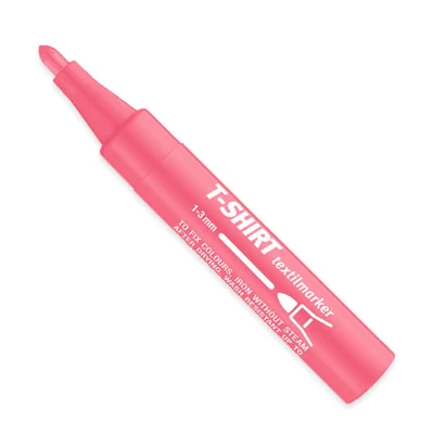 Marker za tekstil za majice - fluor roza, 15