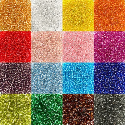 Kašasta perla, prozirna, sa srebrnom postavom, 2 mm - u raznim bojama