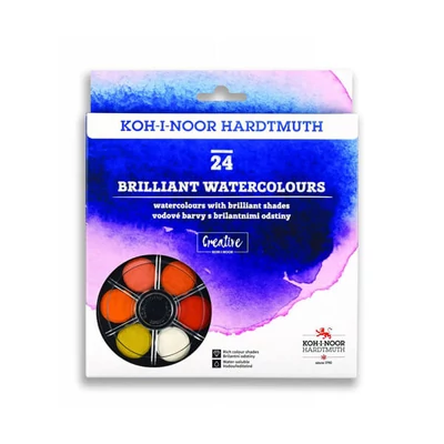 KOH-I-NOOR Brilliant Watercolors (Anilinky) set akvarela - 24 kom