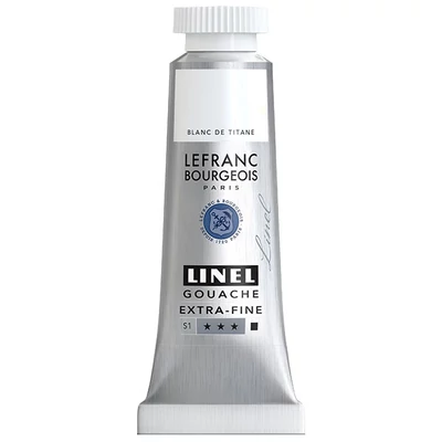 L&B Linel ekstra fina gvaš boja, 4 ml - 008, titanium white
