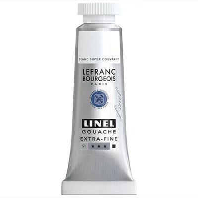 L&B Linel ekstra fina gvaš boja, 4 ml - 012, super hiding white