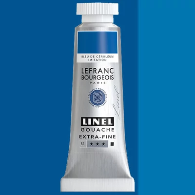 L&B Linel ekstra fina gvaš boja, 4 ml - 065, cerulean blue imitation