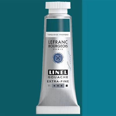 L&B Linel ekstra fina gvaš boja, 4 ml - 070, turquoise deep