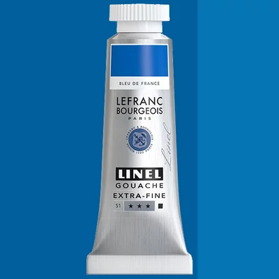 L&B Linel ekstra fina gvaš boja, 4 ml - 076, france blue