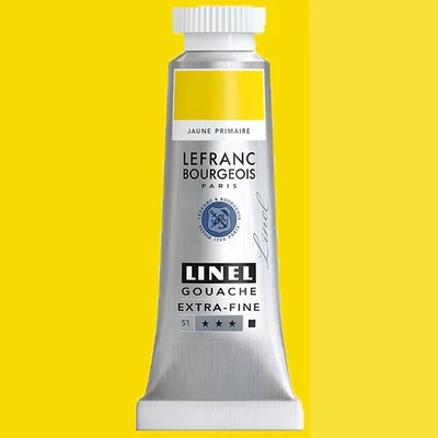 L&B Linel ekstra fina gvaš boja, 4 ml - 153, primary yellow
