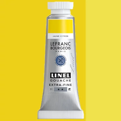 L&B Linel ekstra fina gvaš boja, 4 ml - 169, lemon yellow