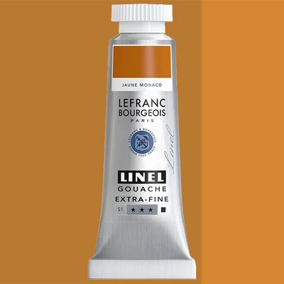 L&B Linel ekstra fina gvaš boja, 4 ml - 188, monaco yellow