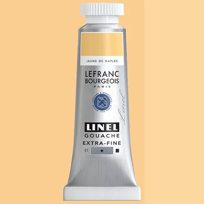 L&B Linel ekstra fina gvaš boja, 4 ml - 191, naples yellow