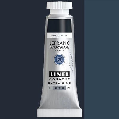 L&B Linel ekstra fina gvaš boja, 4 ml - 261, payne's gray