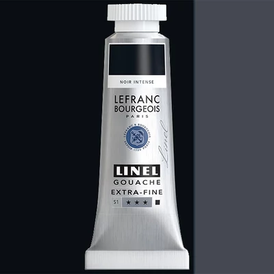 L&B Linel ekstra fina gvaš boja, 4 ml - 268, deep black