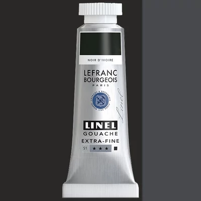 L&B Linel ekstra fina gvaš boja, 4 ml - 269, ivory black