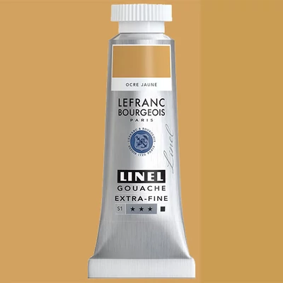 L&B Linel ekstra fina gvaš boja, 4 ml - 302, yellow ochre