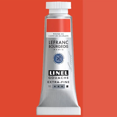 L&B Linel ekstra fina gvaš boja, 4 ml - 418, cadmium red scarlet