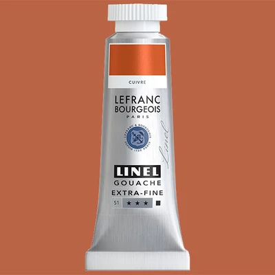 L&B Linel ekstra fina gvaš boja, 4 ml - 707, copper