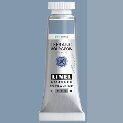 L&B Linel ekstra fina gvaš boja, 4 ml - 847, storm grey