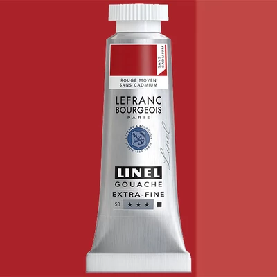 L&B Linel ekstra fina gvaš boja, 4 ml - 894, cadmium-free red medium