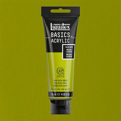 Liquitex Basics akrilna boja, 118 ml - 218, light olive green
