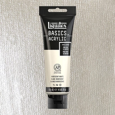 Liquitex Basics akrilna boja, 118 ml - 238, iridescent white