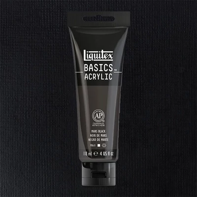Liquitex Basics akrilna boja, 118 ml - 276, mars black