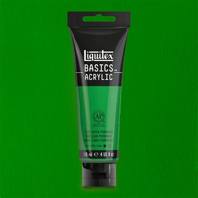 Liquitex Basics akrilna boja, 118 ml - 312,  green light permanent