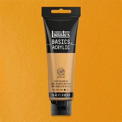 Liquitex Basics akrilna boja, 118 ml - 601, naples yellow hue