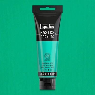 Liquitex Basics akrilna boja, 118 ml - 660, aqua green bright