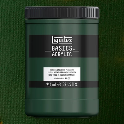 Liquitex Basics akrilna boja, 946 ml - 224, hooker's green hue permanent