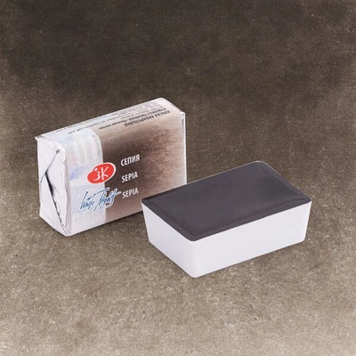 White Nights svilenkasta akvarel boja 2,5 ml - 413, sepia