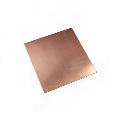 Crvena bakrena ploča za jetkanje debljine 1 mm - 10x10 cm