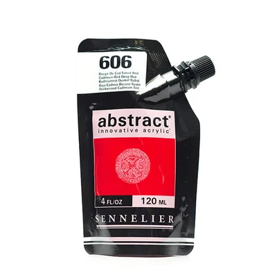 Sennelier Abstract akrilfesték, 120 ml - 606, cadmium red deep hue