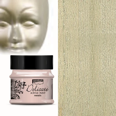 Delikatna metalik akrilna boja, 50 ml - staro zlato