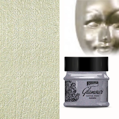 Glamour metalik akrilna boja, 50 ml - antikno srebro