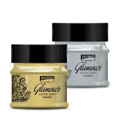 Glamour metalik akrilna boja, 50 ml - u raznim bojama