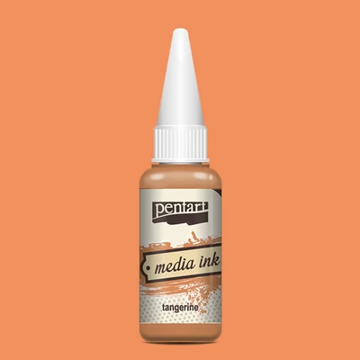 Tinta Pentart Media, tinta boja, 20 ml - mandarina
