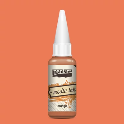 Tinta Pentart Media, tinta boja, 20 ml - narančasta