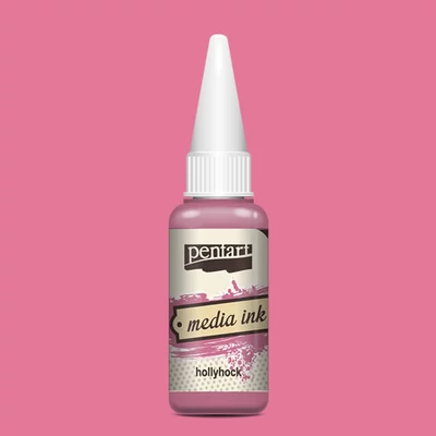 Tinta Pentart Media, tinta boja, 20 ml - sljez