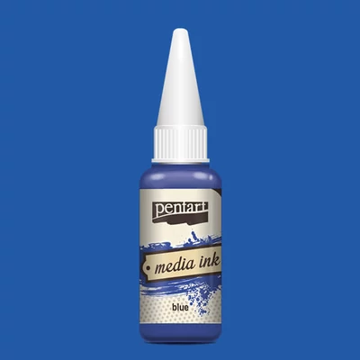 Tinta Pentart Media, tinta boja, 20 ml - plava