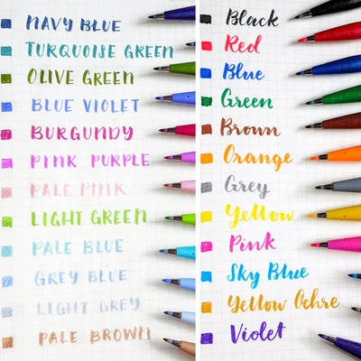 Pentel Brush Sign Pen kist filc - u raznim bojama