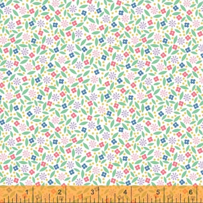 Patchwork tkanina - Windham Fabrics - Enjoy the Ride by Whistler Studios 51997-2 bijela