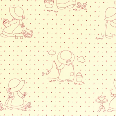 Akcija! Patchwork tkanina - Lecien - Retro 30's 31039-30 Panel, 30cm