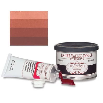 Charbonnel boja za jetkanje, 60 ml - red ochre