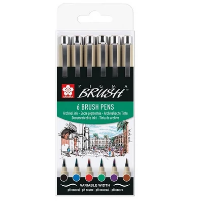 Sakura Pigma Brush kist set od filca, 6 kom